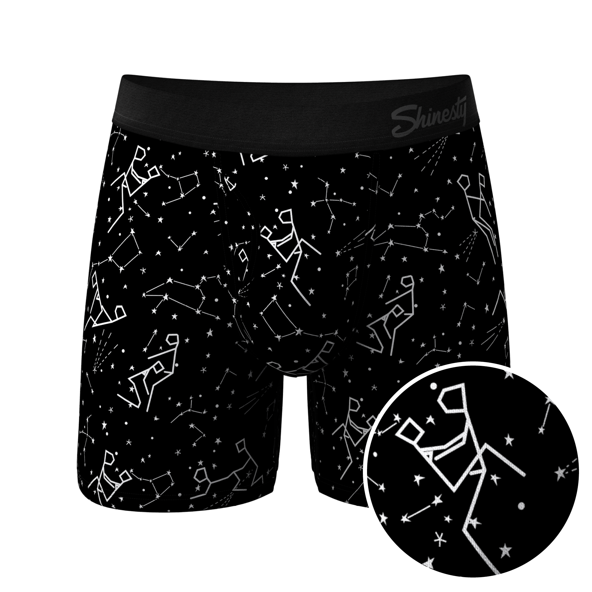 The Big Bang | Glow In The Dark Constellation Ball Hammock® Pouch Underwear With Fly