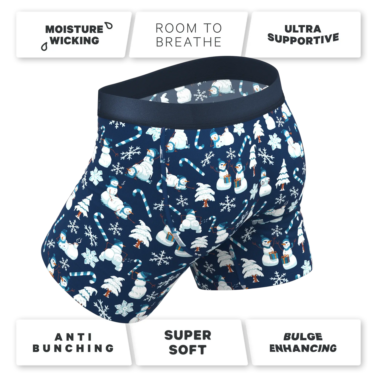 The Big Blizzard | Naughty Snowmen Ball Hammock® Pouch Underwear - Shinesty - Flyclothing LLC