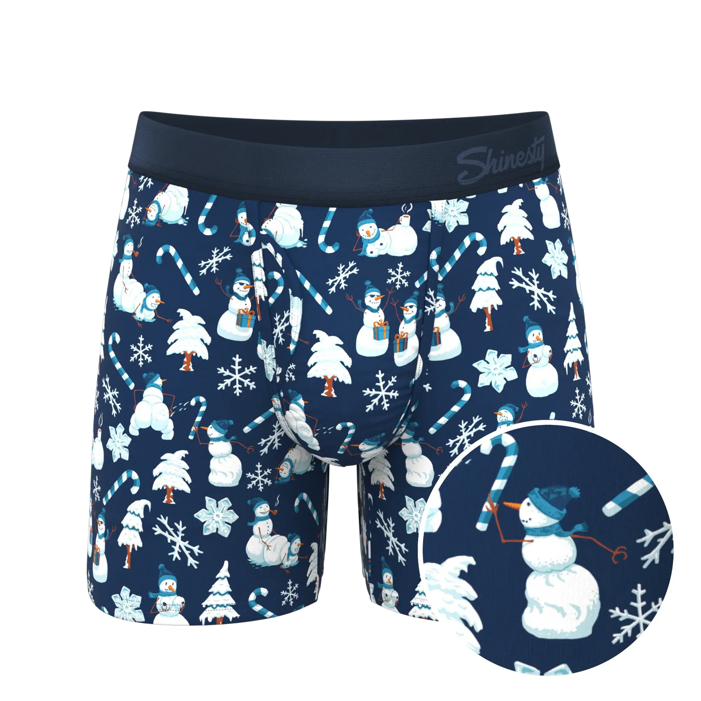 The Big Blizzard | Naughty Snowmen Ball Hammock® Pouch Underwear With Fly - Shinesty - Flyclothing LLC
