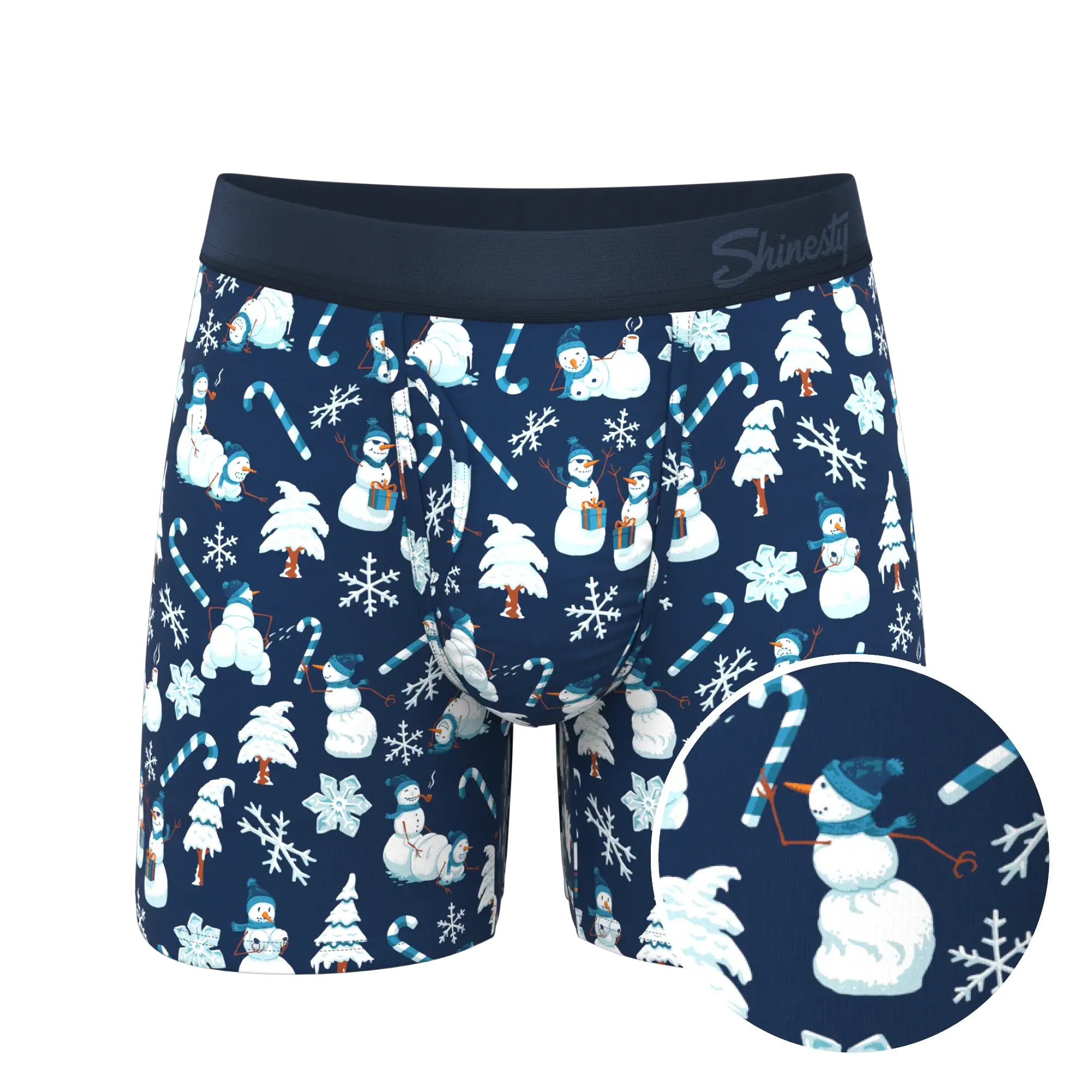 The Big Blizzard | Naughty Snowmen Ball Hammock® Pouch Underwear With Fly - Shinesty - Flyclothing LLC