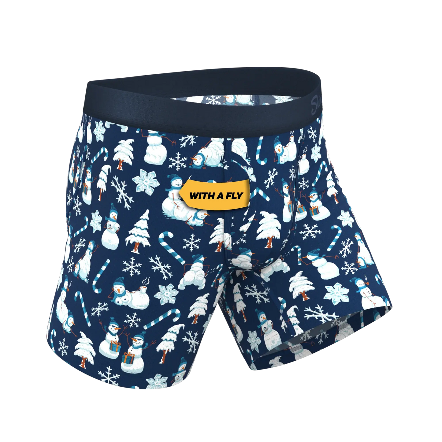 The Big Blizzard | Naughty Snowmen Ball Hammock® Pouch Underwear With Fly - Shinesty - Flyclothing LLC