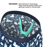 The Big Blizzard | Naughty Snowmen Long Leg Ball Hammock® Pouch Underwear With Fly - Shinesty - Flyclothing LLC