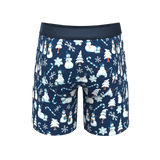 The Big Blizzard | Naughty Snowmen Long Leg Ball Hammock® Pouch Underwear With Fly - Shinesty - Flyclothing LLC