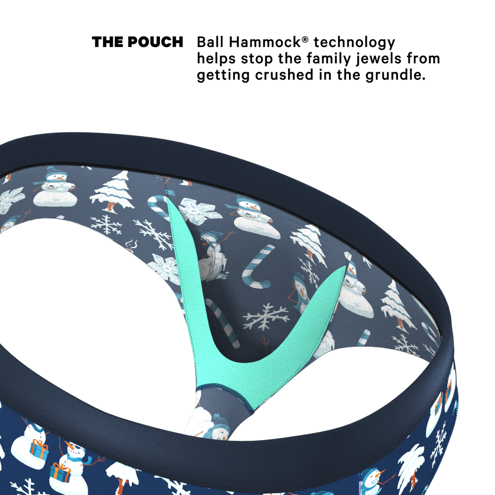 The Big Blizzard | Naughty Snowmen Ball Hammock® Pouch Underwear Briefs - Shinesty - Flyclothing LLC