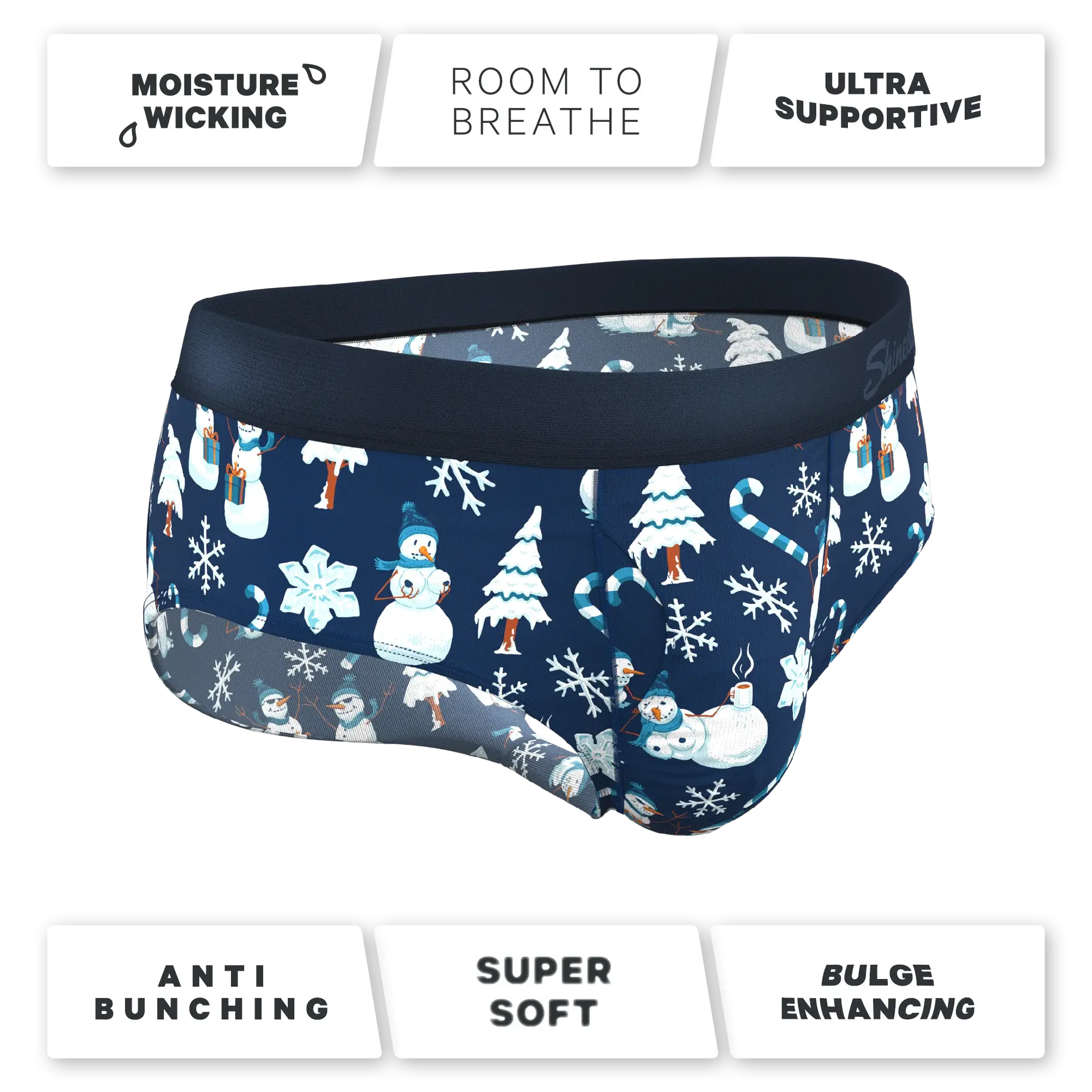 The Big Blizzard | Naughty Snowmen Ball Hammock® Pouch Underwear Briefs - Shinesty - Flyclothing LLC
