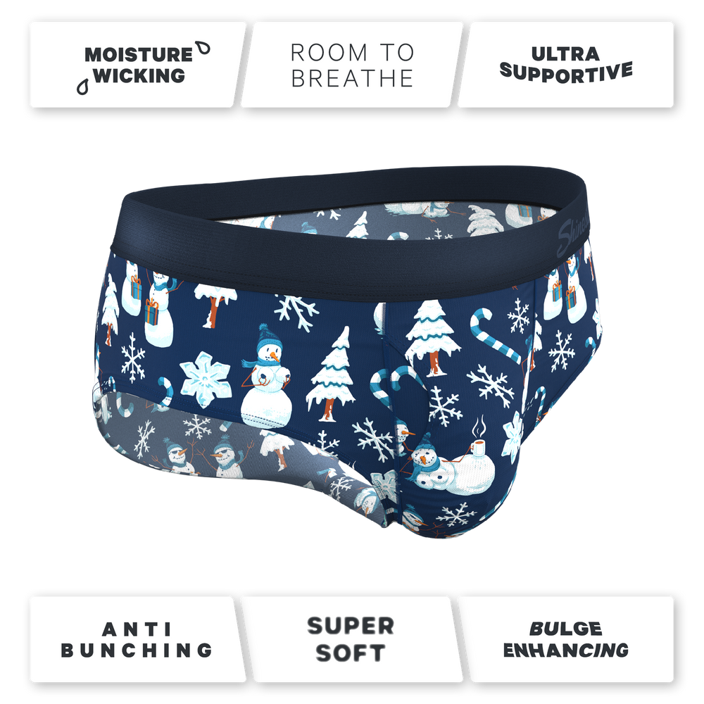 The Big Blizzard | Naughty Snowmen Ball Hammock® Pouch Underwear Briefs - Shinesty - Flyclothing LLC