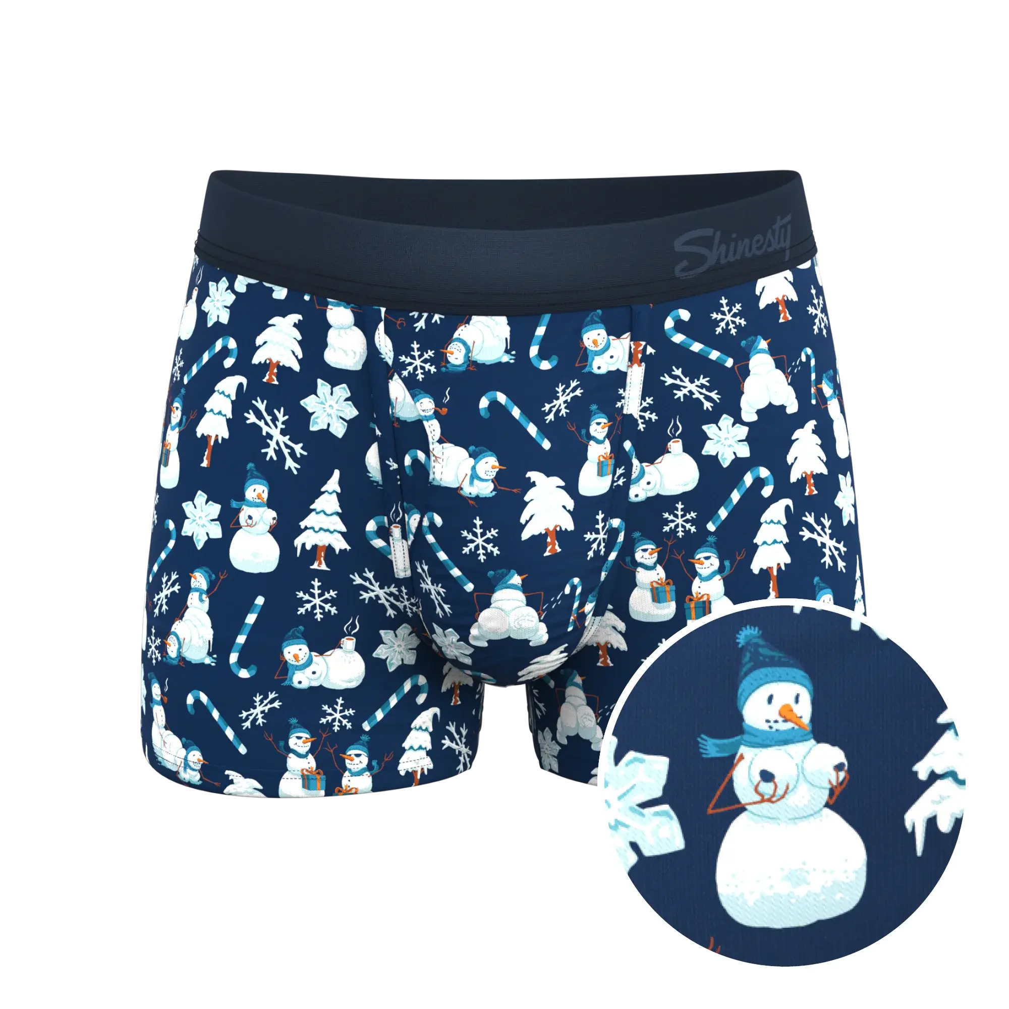The Big Blizzard | Naughty Snowmen Ball Hammock® Pouch Trunks Underwear - Shinesty - Flyclothing LLC