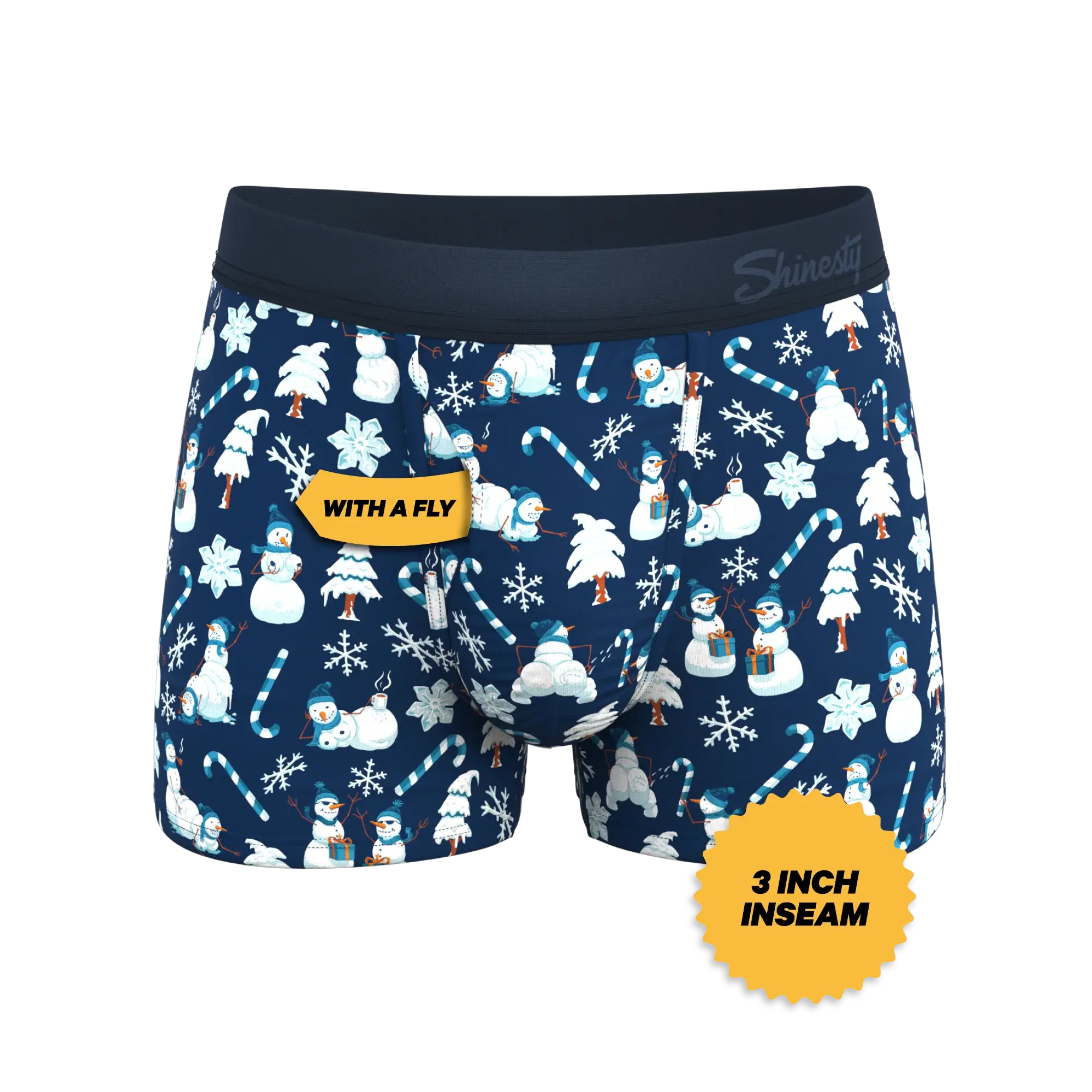 The Big Blizzard | Naughty Snowmen Ball Hammock® Pouch Trunks Underwear - Shinesty - Flyclothing LLC