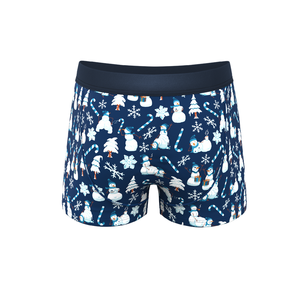The Big Blizzard | Naughty Snowmen Ball Hammock® Pouch Trunks Underwear - Shinesty - Flyclothing LLC
