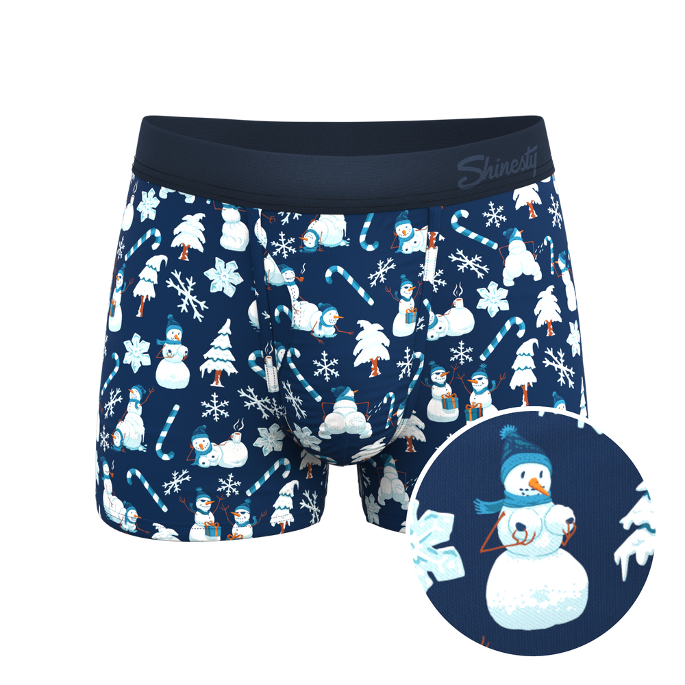 The Big Blizzard | Naughty Snowmen Ball Hammock® Pouch Trunks Underwear - Shinesty - Flyclothing LLC