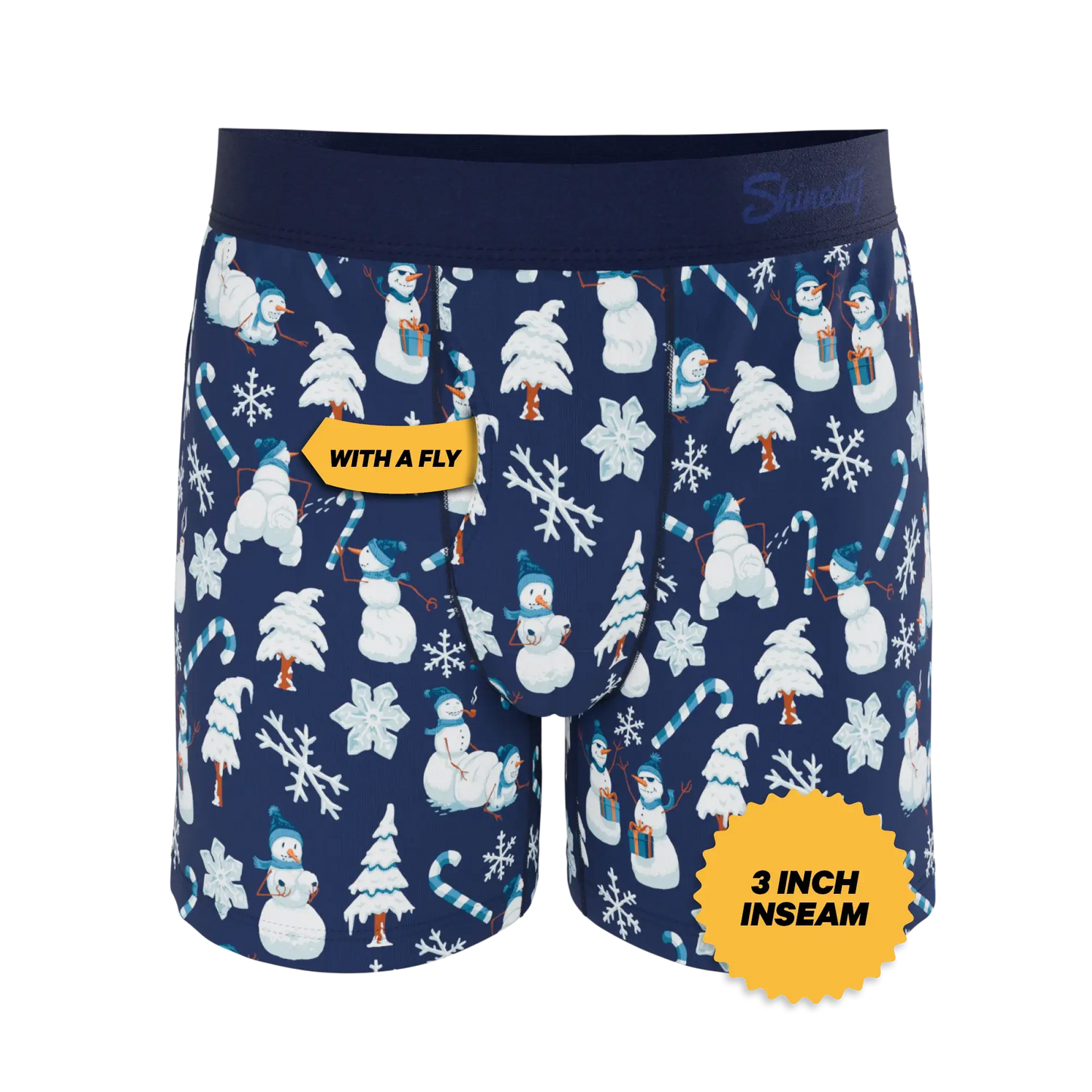The Big Blizzard | Naughty Snowmen Boxers - Shinesty - Flyclothing LLC