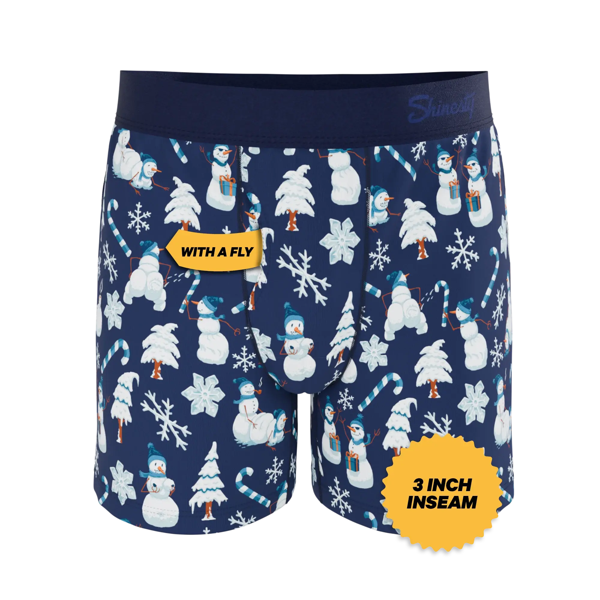 The Big Blizzard | Naughty Snowmen Boxers - Shinesty - Flyclothing LLC