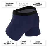 The Big Blue | Navy Ball Hammock® Pouch Underwear With Fly