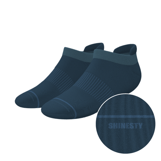 The Big Blue | Navy Heel Hammock™ Ankle Socks - Shinesty