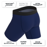 The Big Blue | Navy Ball Hammock® Boxer - Long Leg