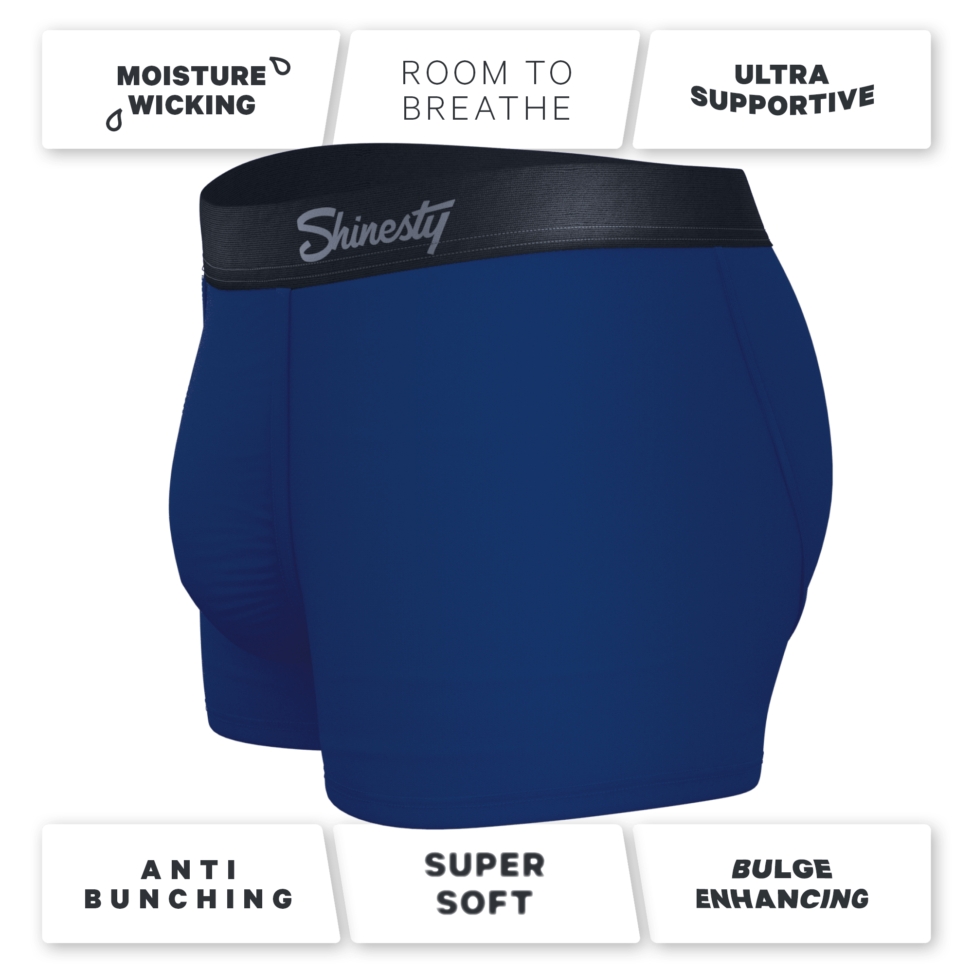 The Big Blue | Navy Ball Hammock® Pouch Trunks Underwear - Shinesty