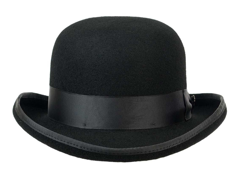 Classic Wool Felt Bowler Hat Bowler Fully Lined - Bigalli Hats USA - Flyclothing LLC