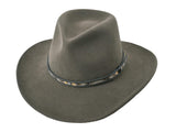 Coltrane Wool Felt Fedora. Wide Brim - Bigalli Hats USA - Flyclothing LLC