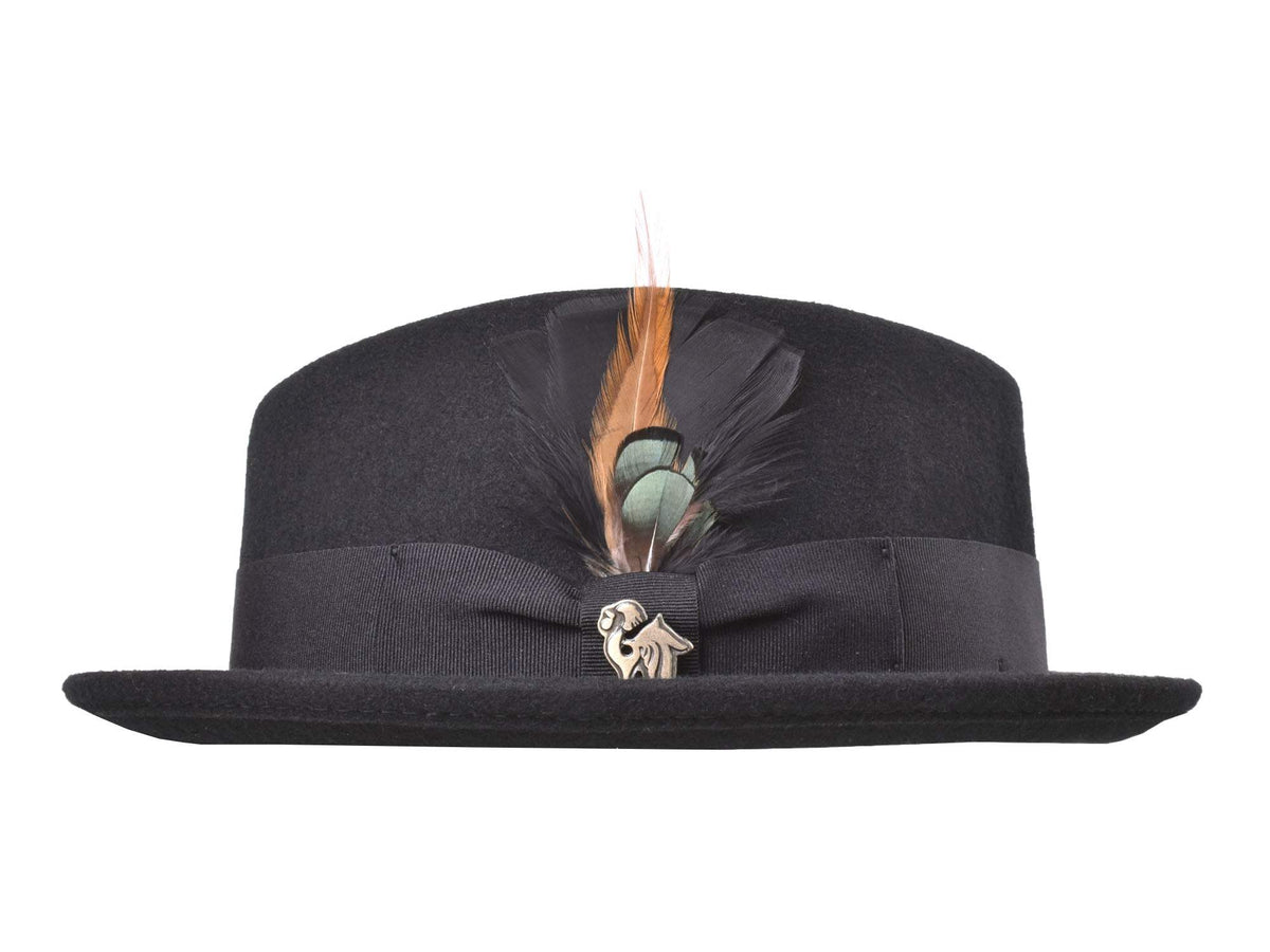 Diamond Stingy Men's Wool Felt Fedora - Bigalli Hats USA - Flyclothing LLC