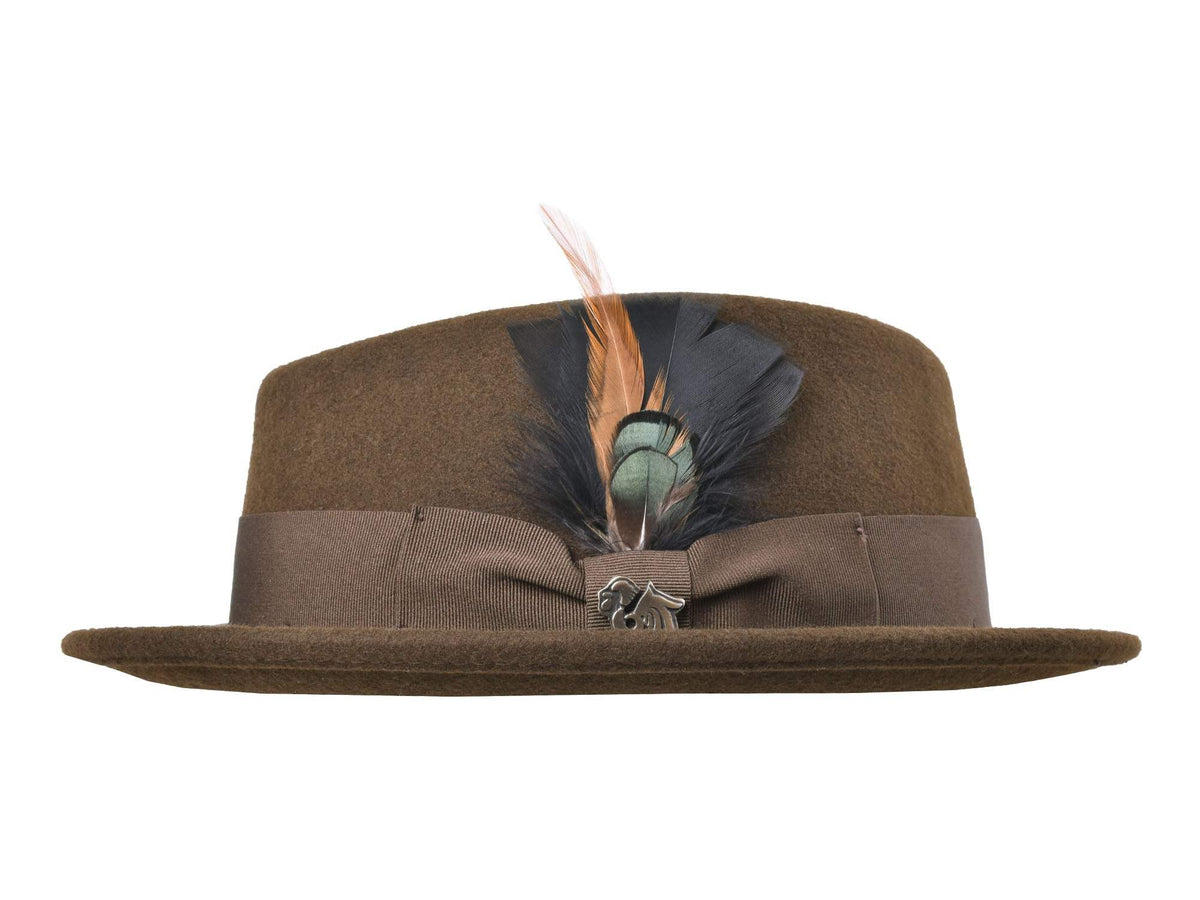 Diamond Stingy Men's Wool Felt Fedora - Bigalli Hats USA - Flyclothing LLC