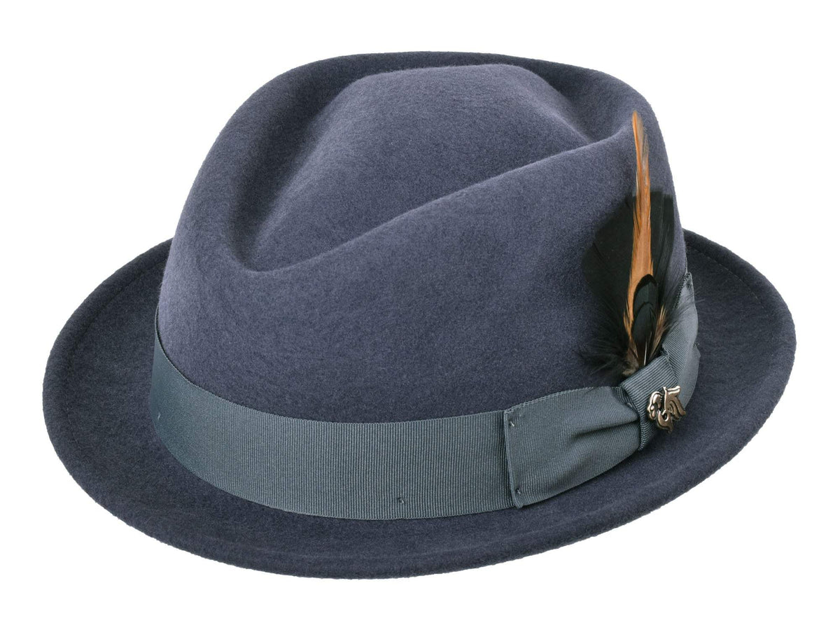 Diamond Stingy Men's Wool Felt Fedora - Bigalli Hats USA - Flyclothing LLC
