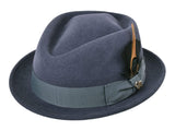 Diamond Stingy Men's Wool Felt Fedora - Bigalli Hats USA - Flyclothing LLC