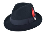 Fedora Delux Wool Felt - Bigalli Hats USA - Flyclothing LLC
