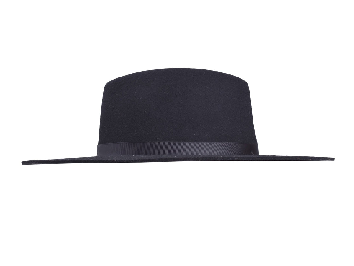 Wool Felt Flat Brim Hat Trendly Giza