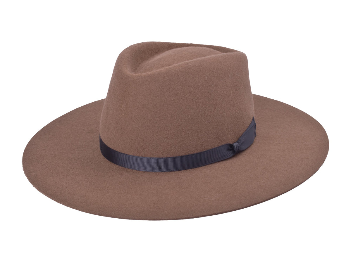 Wool Felt Flat Brim Hat Trendly Giza
