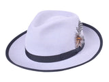 Classic Wool Felt Fedora Hat for Men Heritage - Bigalli Hats USA - Flyclothing LLC