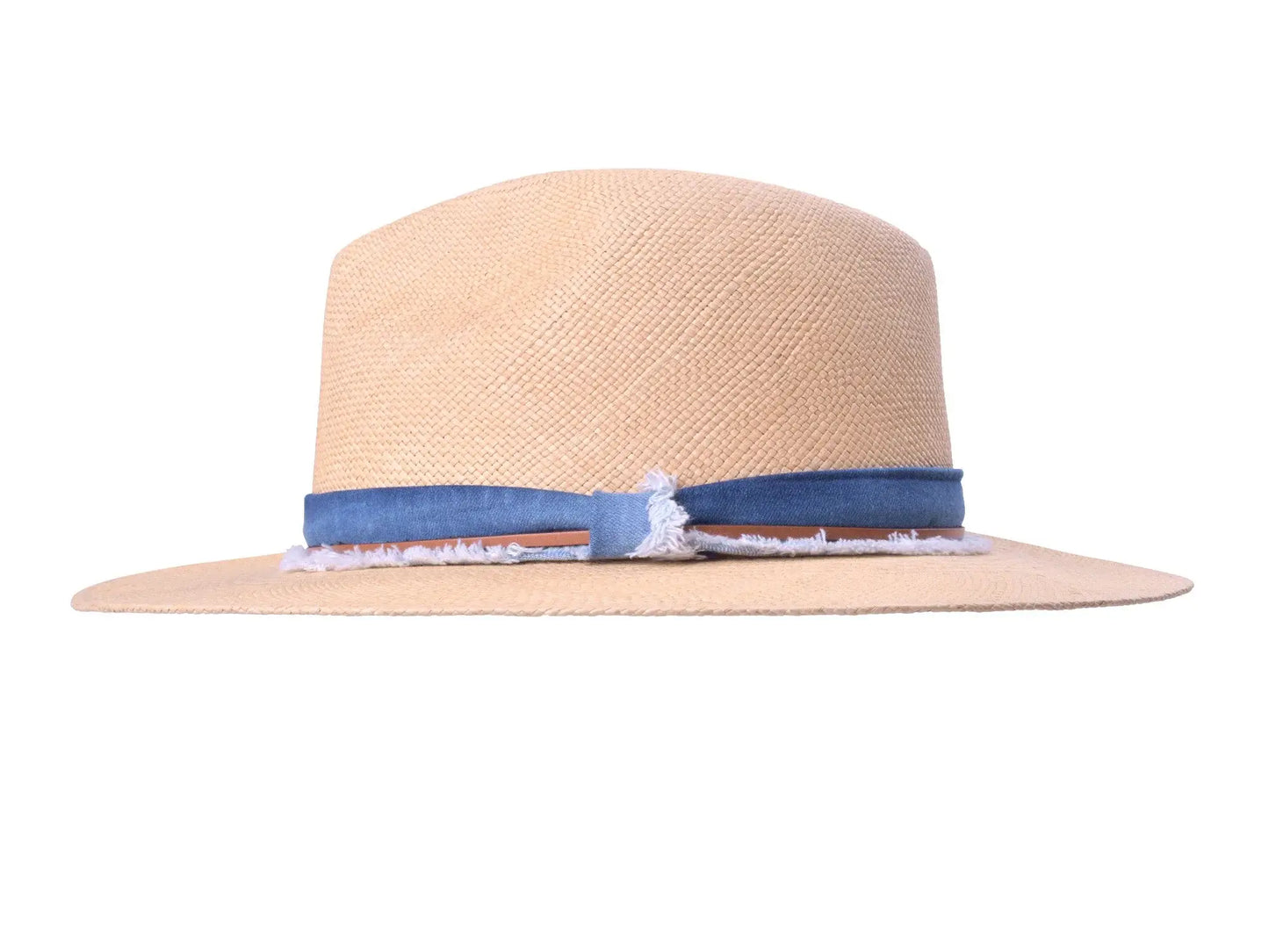 Indigo Panama Hat Straw - Handwoven - Bigalli Hats USA - Flyclothing LLC
