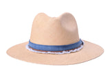 Indigo Panama Hat Straw - Handwoven - Bigalli Hats USA - Flyclothing LLC