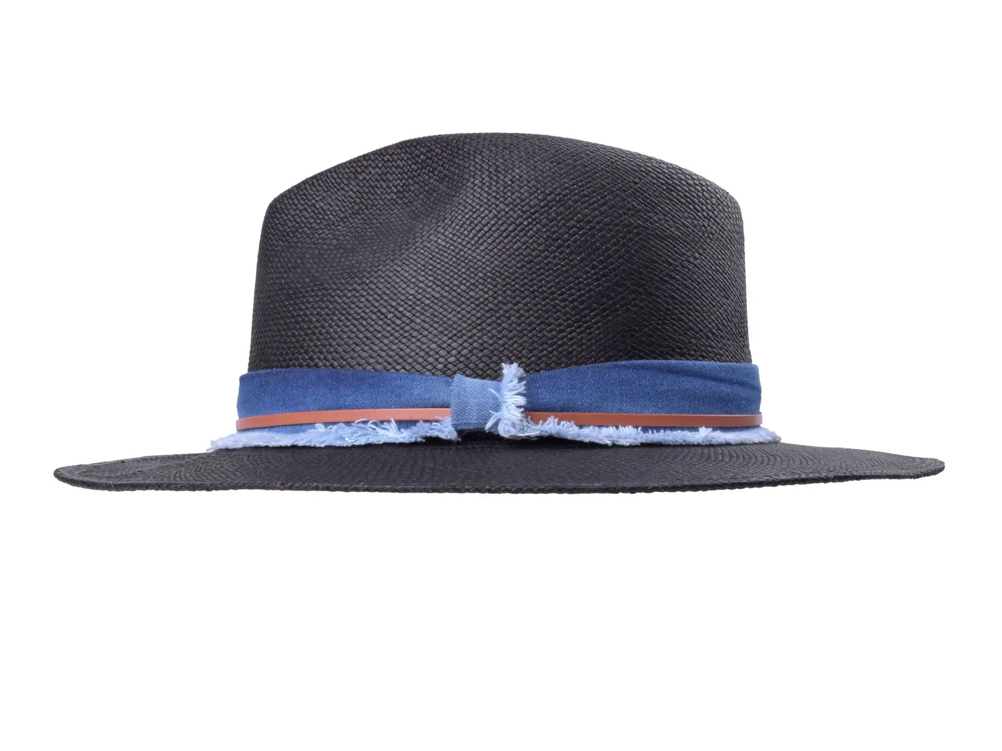 Indigo Panama Hat Straw - Handwoven - Bigalli Hats USA - Flyclothing LLC