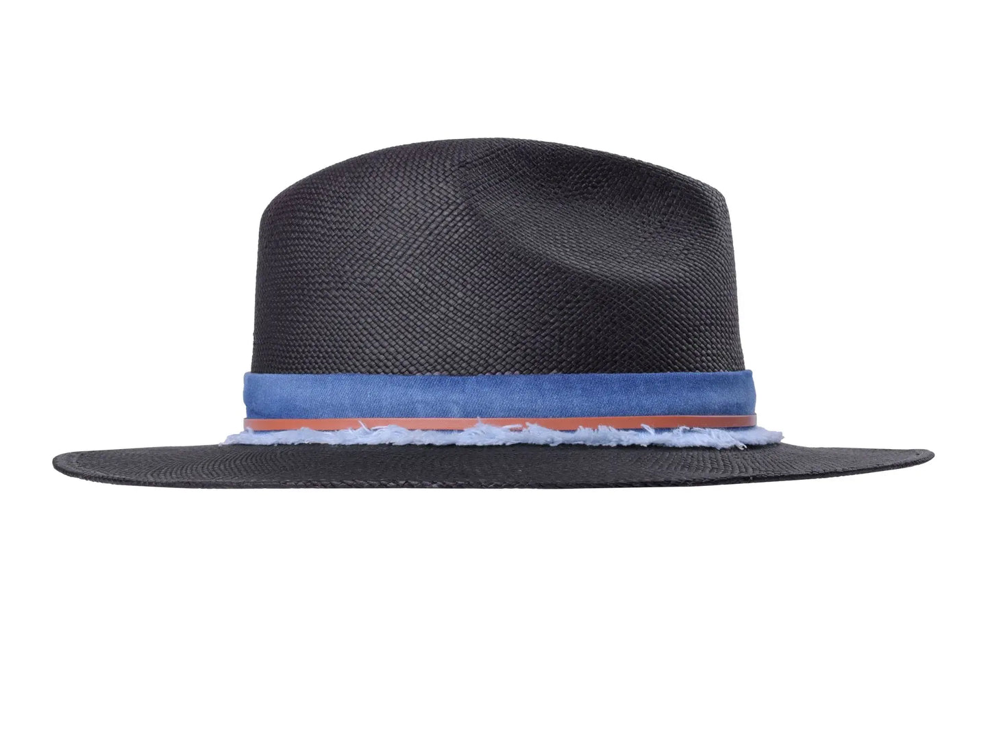 Indigo Panama Hat Straw - Handwoven - Bigalli Hats USA - Flyclothing LLC