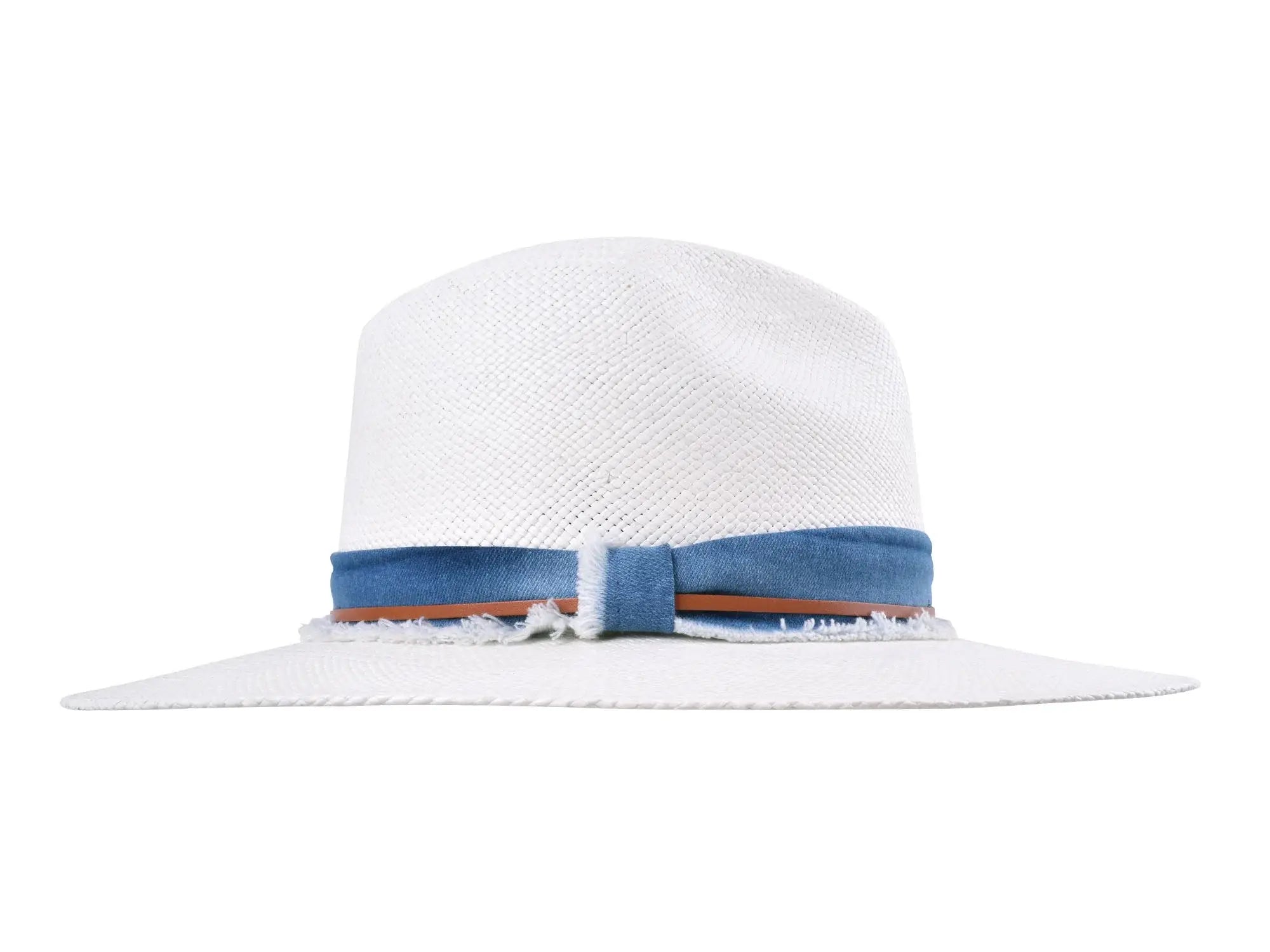 Indigo Panama Hat Straw - Handwoven - Bigalli Hats USA - Flyclothing LLC