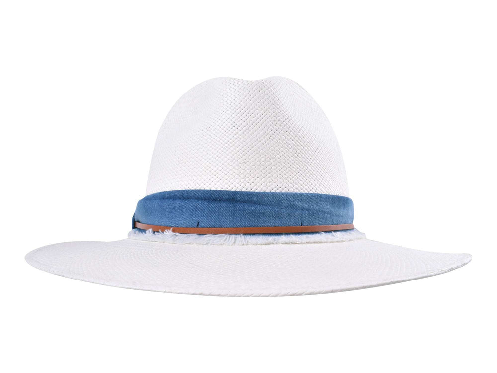 Indigo Panama Hat - Handwoven - Bigalli Hats USA - Flyclothing LLC