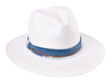 Indigo Panama Hat Straw - Handwoven - Bigalli Hats USA - Flyclothing LLC