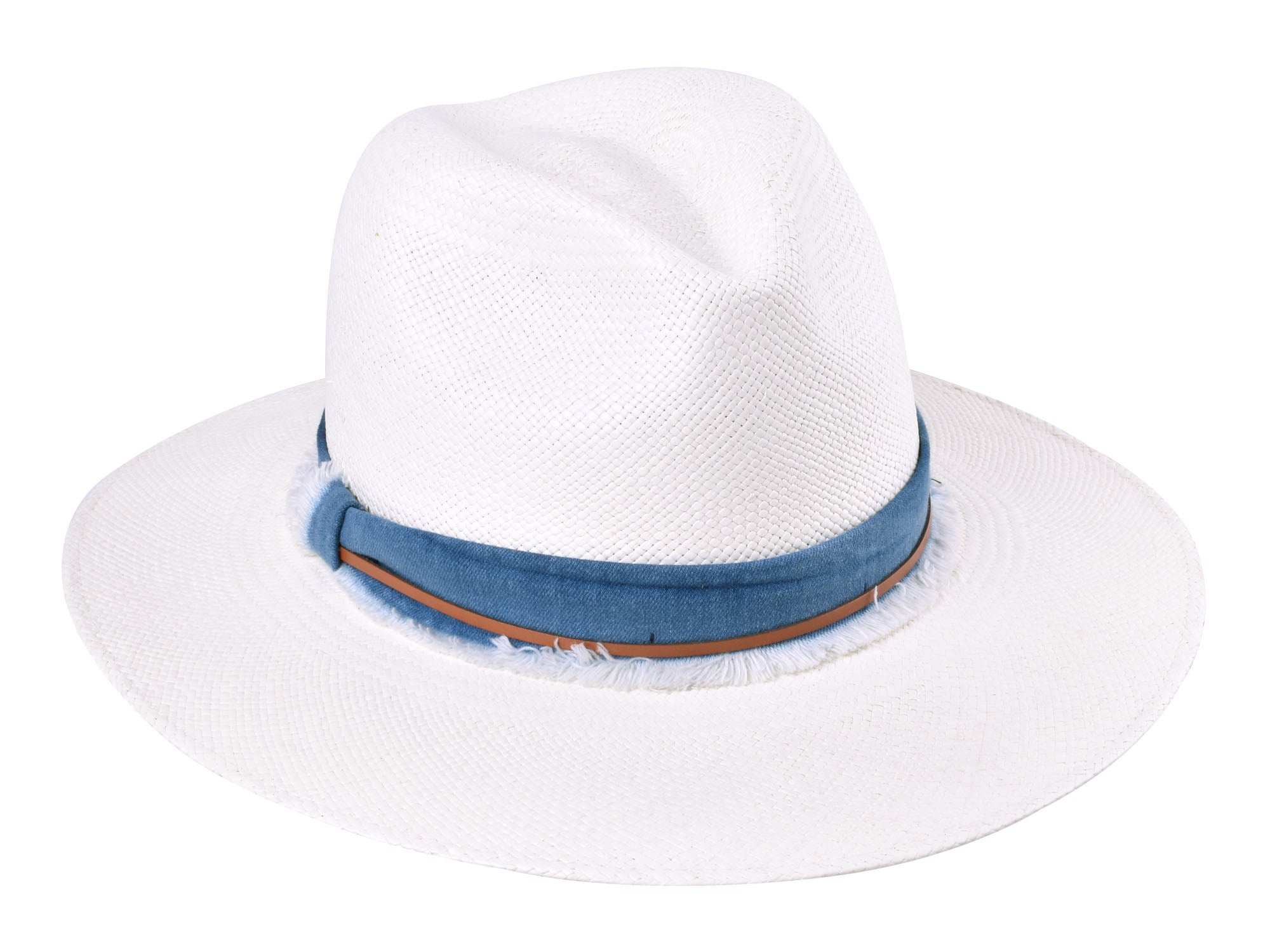 Indigo Panama Hat Straw - Handwoven - Bigalli Hats USA - Flyclothing LLC