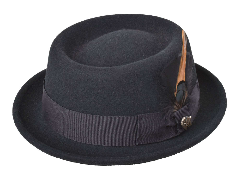 Wool Felt Classic Hat Pork Pie Stingy - Bigalli Hats USA - Flyclothing LLC