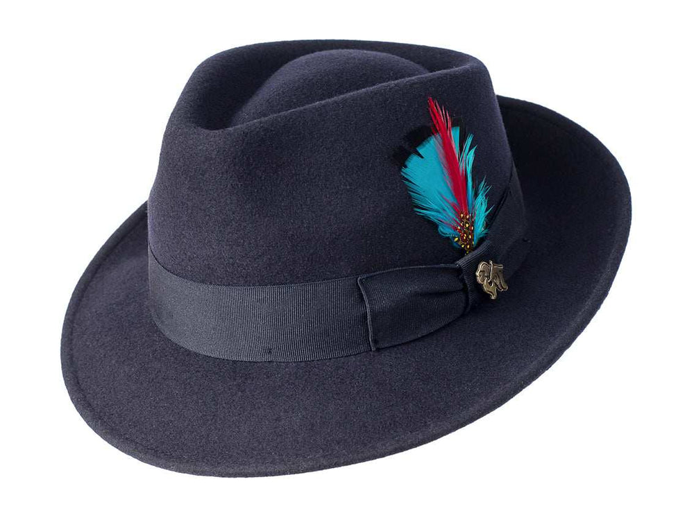 Wool Felt Fedora Hat Quickstep - Bigalli Hats USA - Flyclothing LLC