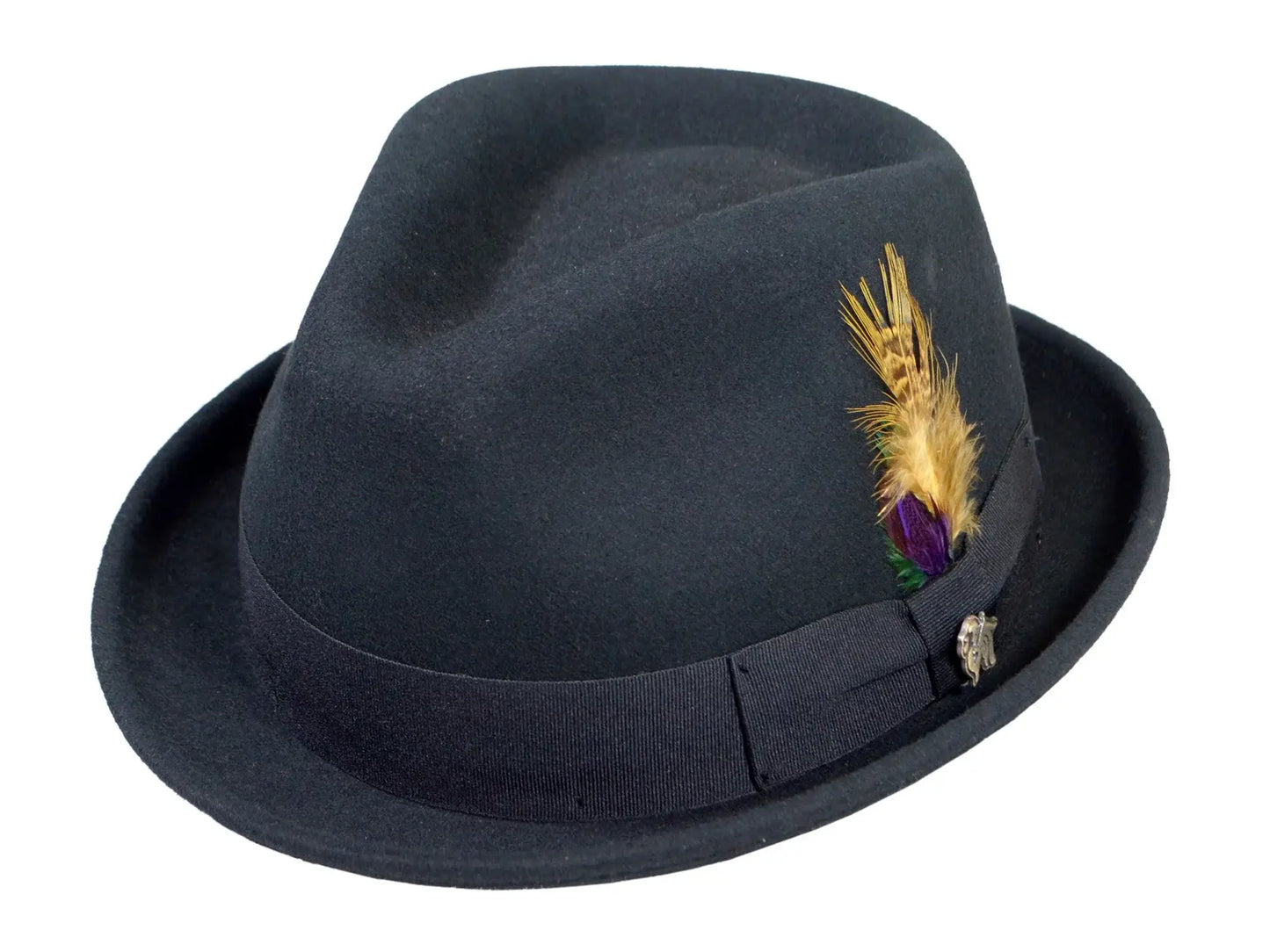 Wool Felt Fedora Hat Classic Roma Stingy - Bigalli Hats USA - Flyclothing LLC