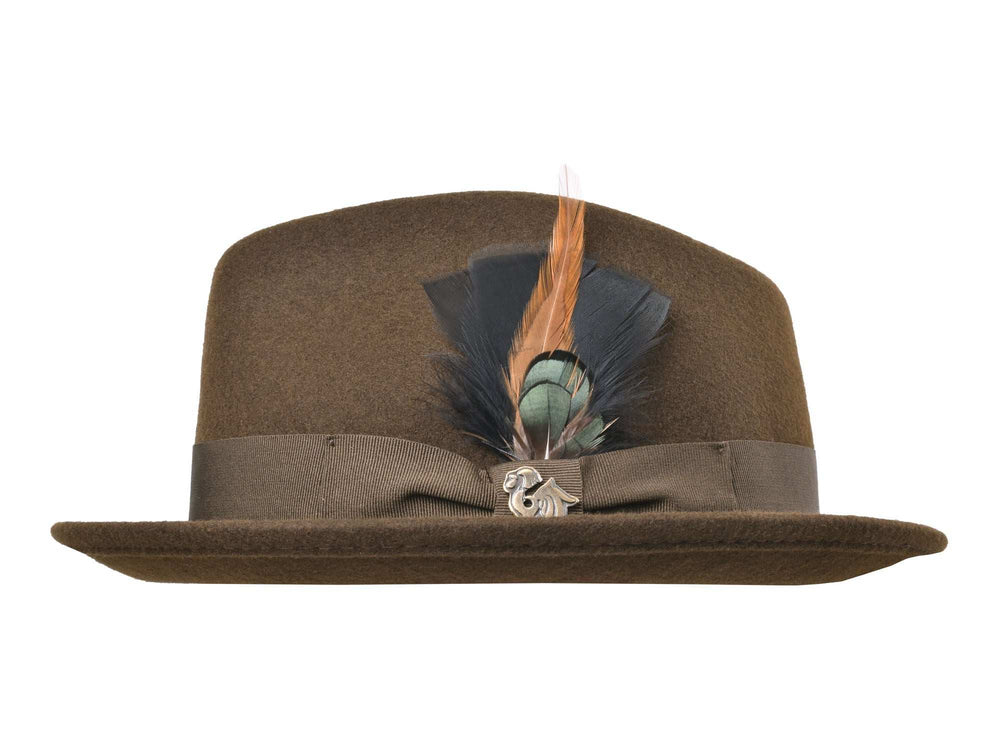 Wool Felt Fedora Hat Classic Roma Stingy - Bigalli Hats USA - Flyclothing LLC