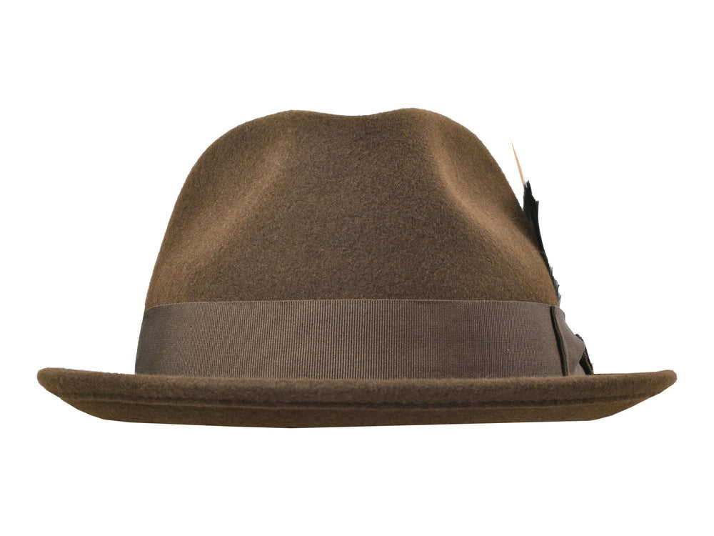 Wool Felt Fedora Hat Classic Roma Stingy - Bigalli Hats USA - Flyclothing LLC
