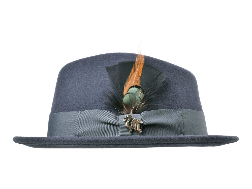 Wool Felt Fedora Hat Classic Roma Stingy - Bigalli Hats USA - Flyclothing LLC