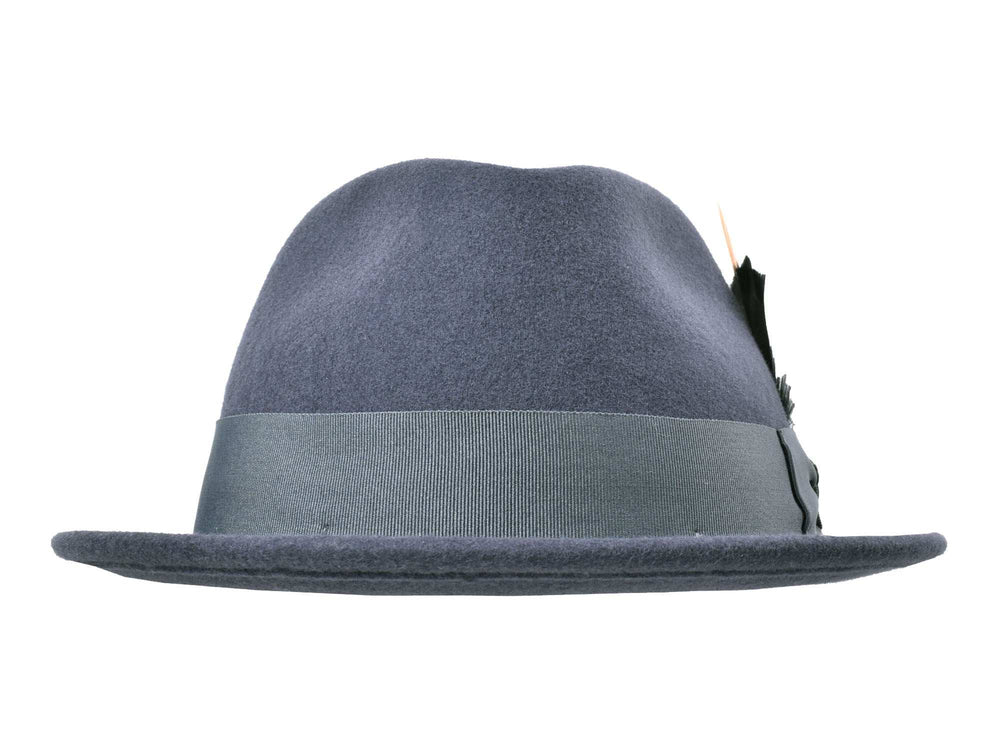 Wool Felt Fedora Hat Classic Roma Stingy - Bigalli Hats USA - Flyclothing LLC