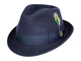 Wool Felt Fedora Hat Classic Roma Stingy - Bigalli Hats USA - Flyclothing LLC