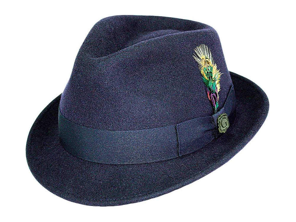 Wool Felt Fedora Hat Classic Roma Stingy - Bigalli Hats USA - Flyclothing LLC