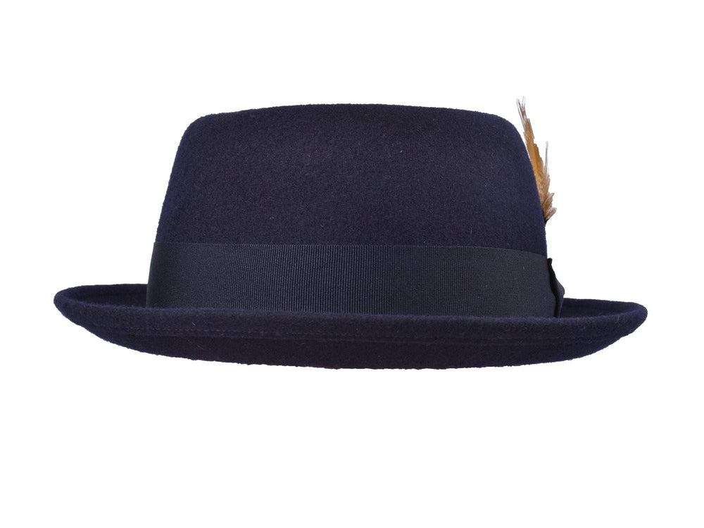 Wool Felt Classic Hat Pork Pie Stingy - Bigalli Hats USA - Flyclothing LLC