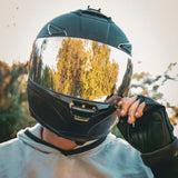 Mens Fingerless Leather Gloves - Unik Just for Bikers - Flyclothing LLC