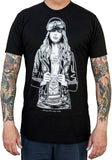 Black Market Art Company Biker Girl Men's T-Shirt